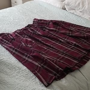 Torrid  plaid skirt with matching tshirt free with